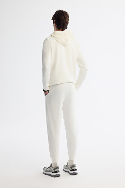 Avva Erkek Ekru Beli Lastikli Bağcıklı Elastan Regular Fit Eşofman Altı A42Y3410