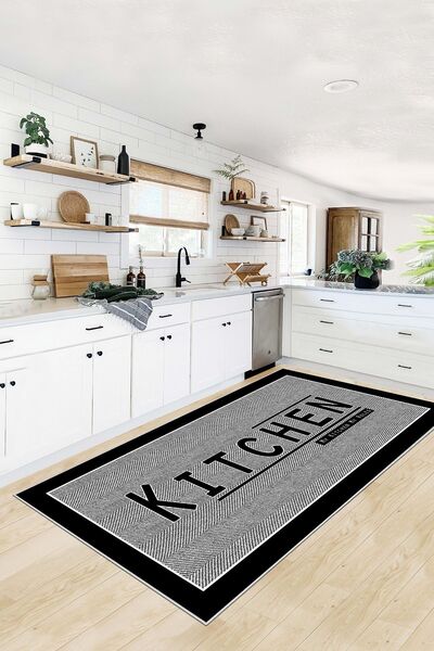 West Home Digital Printed Non-Slip Based - Stain Resistant Kitchen and Living...