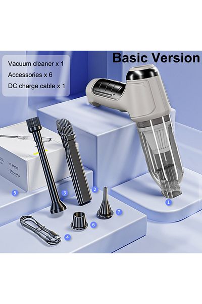 Choice Basic Car Vacuum Cleaner Wireless Portable Vacuum Cleaner 95000pa Strong Suction Handheld Mini Clean