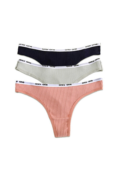 ONLYONE Only One Üçlü Paket Tanga Külot
