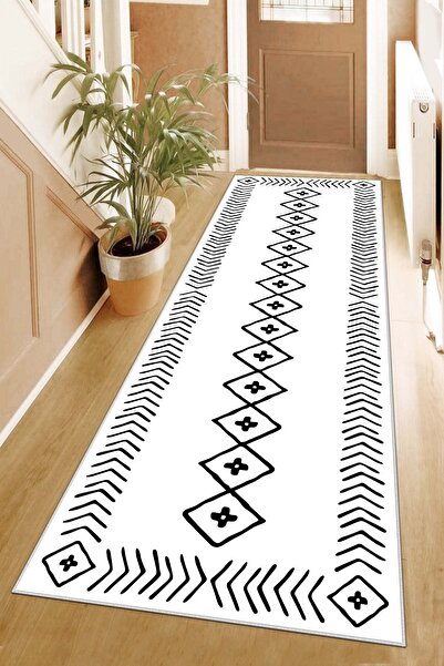 West Home Stain Resistant Modern Cut Kitchen Runner with Washable and Non-Slip Base - Carpet Runner