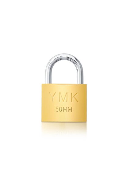 YMK Padlock Yellow Short 50 mm Ymk-1250B