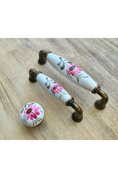 Karan Porselen Porcelain Furniture Drawer Cloakroom Kitchen Cabinet Handle