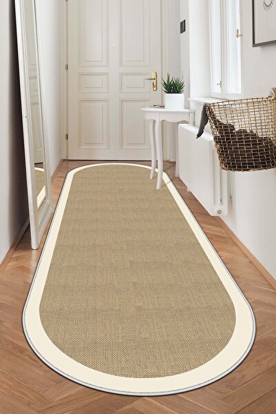 West Home Wicker Oval Runner for Home Decoration - Non-Slip Base, Washable Machine