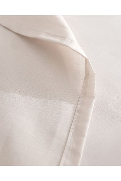 Madame Coco Manon Double 100% Cotton Ranforce Elasticless Sheet - Stone