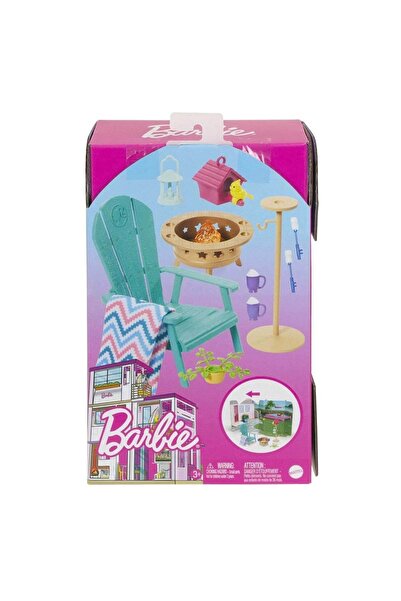 mattel Barbie'nin Ev Dekorasyonu Oyun Setleri Bahçe Mobilyaları - Hjv33