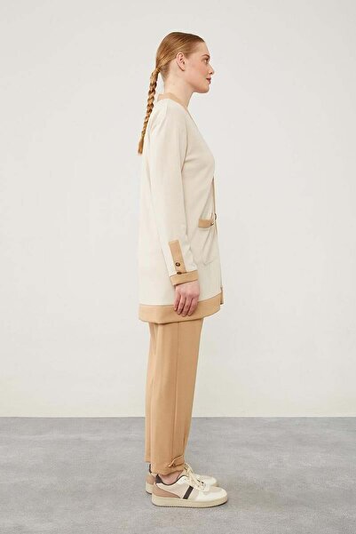 Levidor Σετ Καμπαρντίνας Μπεζ-Καμελ - Ριμπάνα με λεπτομέρεια με κουμπιά