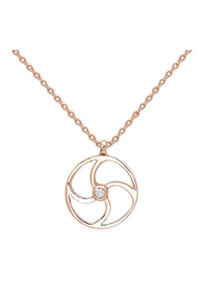 Ariş Pırlanta Armoni (Manji) Sembolü Kolye Adinkra