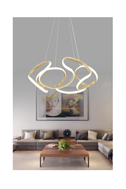 Lambadar Drone Model Modern Sarkıt Led Beyaz Işık Ultra Power Led Avize Salon...