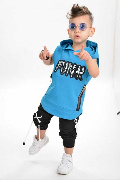 elfanto kıds elfanto kids 2 Piece Men's Tracksuit Set