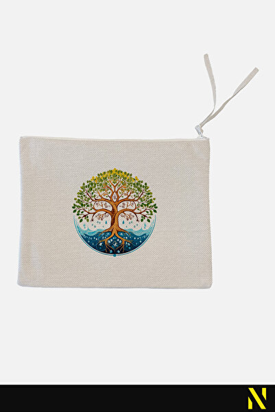 nilizma Tree of Life Linen Handbag