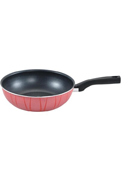 MISTERCOOK مقلاة ألومنيوم مع نقطة تحمير، 32 سم، مقابض من الباكليت، مقواة، خالية من PTFE وPFOA