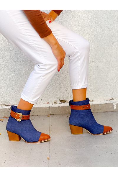 irmona ΜΠΟΤΑΚΙΑ WERSA JEAN TABA ΜΕ ΛΕΠΤΟΜΕΡΗΣ ΠΟΡΠΗ DALLAS WESTERN