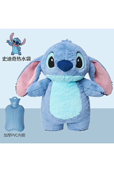 Choice زجاجة تدفئة يدوية أصلية من ديزني ستيتش أنجل لوتسو القطيفة، زجاجات ماء ...