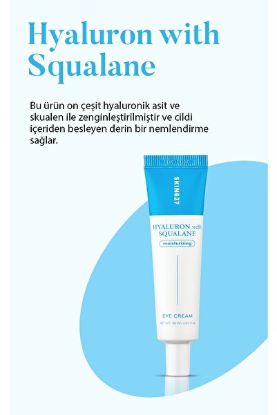 SKIN627 Kore Kozmetik Hyaluronic Asit Ve Squalane Içeren Kırışıklık Karşıtı G...