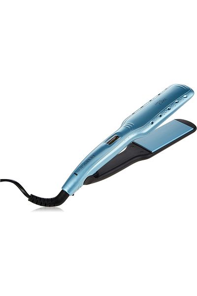 Remington مكواة فرد الشعر ريمينجتون RES7350 Wet 2 Straight ذات اللوحة العريضة S7350، باللون الأزرق