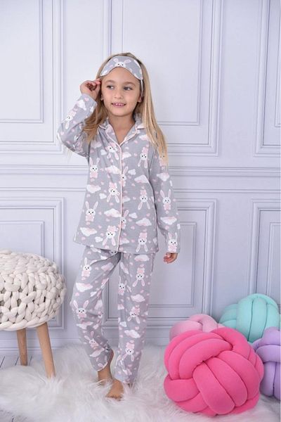 Cansın Mini Σετ πιτζάμες για κορίτσια με στάμπα Rabbit 16927