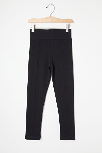 Cansın Mini Siyah Çimalı Kız Çocuk Şardonlu Tayt 19000