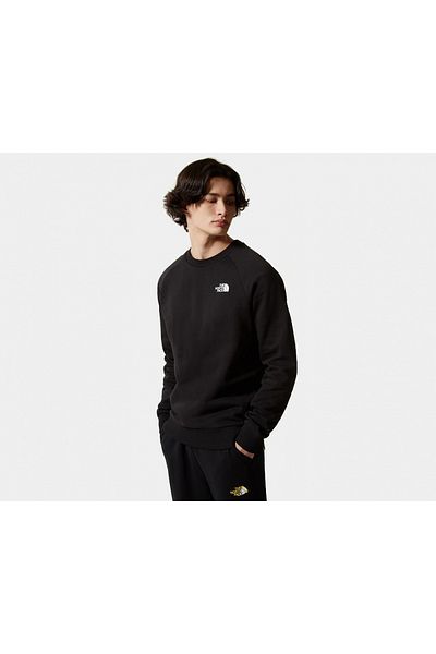 THE NORTH FACE Men's Outdoor Black Sweatshirt - m Raglan Redbox Crew, Nf0A4Sz9Jk31