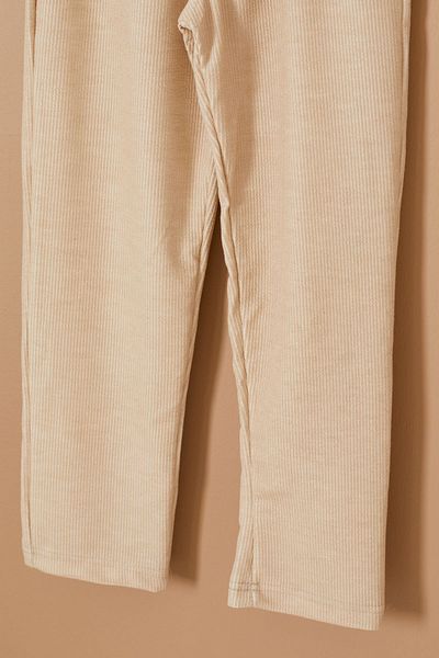 Cansın Mini Boy's Cream Trousers 19332 - Relaxed Fit, Back Pocket
