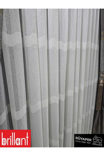 Brillant Rüyaper Italian Series Trend Product Tight Pleat Victorian Tulle Curtain Suitable for All Rooms