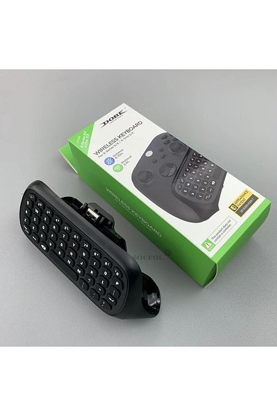 Choice Black Wireless 2.4ghz Mini Controller Keyboard Gaming Chatpad With Audio/headset Jack For Xbox Serie