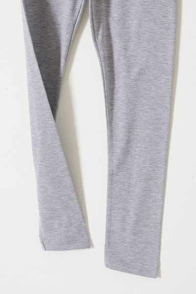 Cansın Mini Gray Flower Embroidery Detailed Girl's Tights 18311