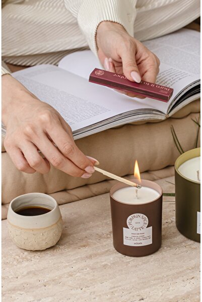 Echoes Candle & Scent Lab. Pumpkin Spice Latte Kokulu Küçük Boy Doğal Mum 150 Gr