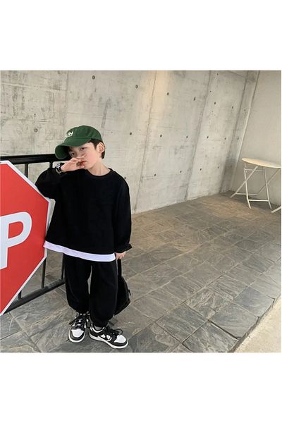 barin kids Set de hanorace unisex pentru bebeluși și copii, set de creșă (fără buzunar și potrivire mare)