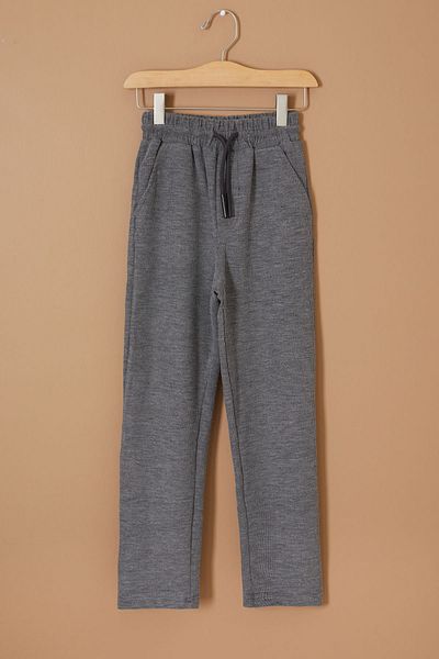 Cansın Mini Boy's Smoked Pants - Relaxed Fit, Back Pocket - 19334