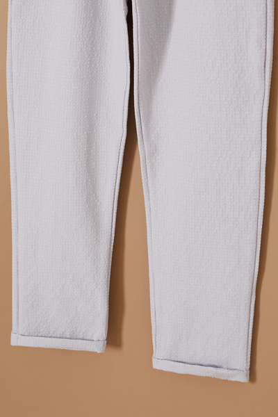 Cansın Mini Boy's Gray Waist Laced Double Leg Trousers - 19328