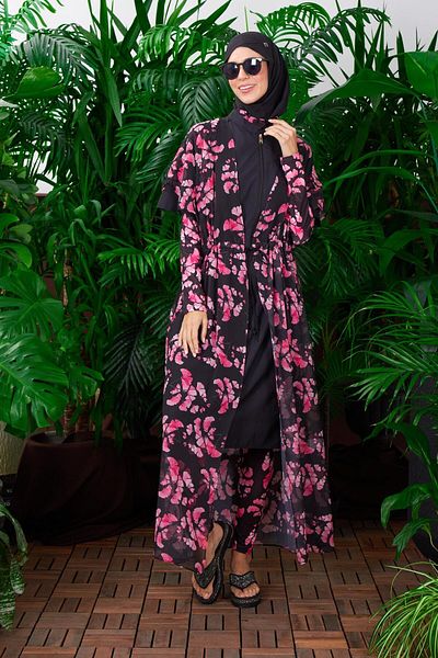 Moodbasic Pink Floral Pareo - Pink
