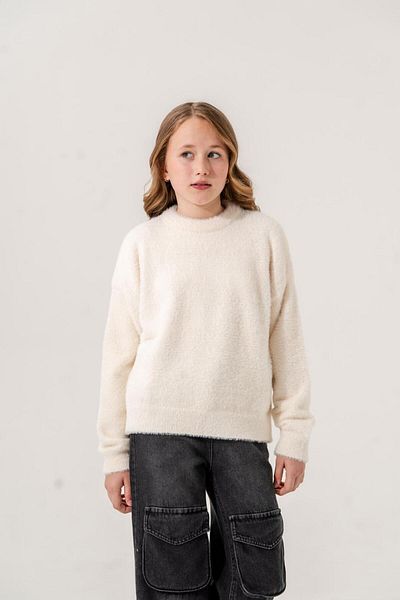 GİYİCEM Girl's Beard Oversize Sweater
