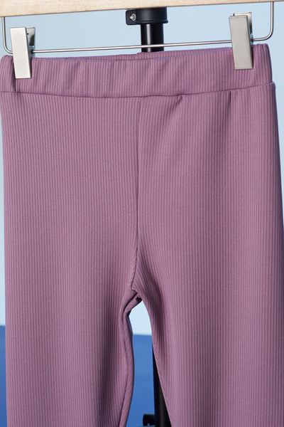 Cansın Mini Gül Kurusu Cupcake Nakışlı Fitilli Kız Çocuk Tayt 18277