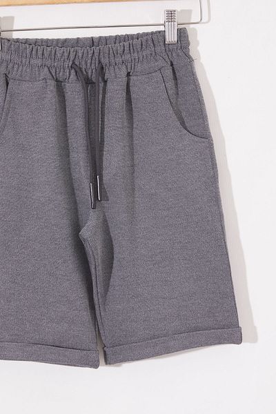 Cansın Mini Pantaloni scurți de bază pentru băiat afumat cu talie elastică 18805