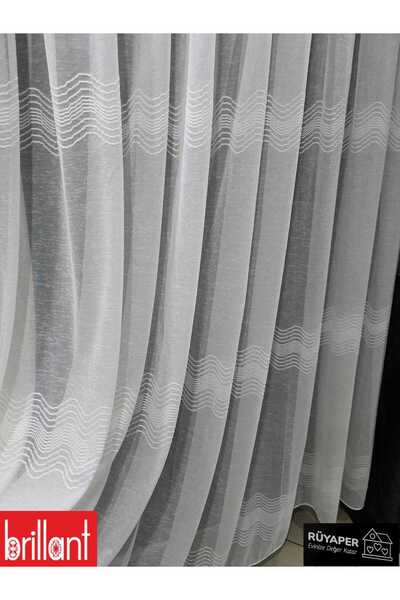 Brillant Rüyaper Italian Series Trend Product Tight Pleat Elena Tulle Curtain Suitable for All Rooms