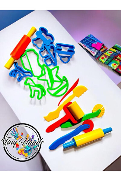 tiny hands Oyun Hamuru Şekillendirme Seti 15 Parça Şekillendirici Set Oyun Ha...