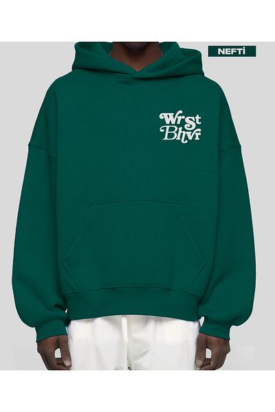 SELF CONTROL 3 Threads Thick Fabric Charted Flower Studio Printed Sweatshirt