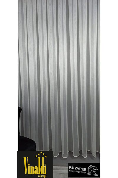 Vinaldi Rüyaper New Season - Armor Woven Tulle Curtain Suitable for All Rooms, Does Not Want Ironing, Close Pleated