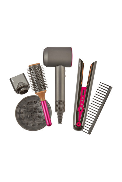 welcomein Oyuncak Saç Kurutma Sesli Işıklı Gerçek Hava Üfleme Özellikli Eğitici Oyuncak Bakım Aktivite Seti