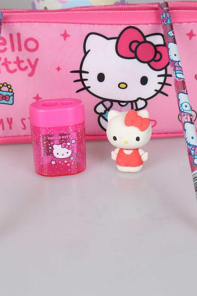 Hello Kitty مجموعة أقلام رصاص وممحاة ثلاثية الأبعاد مرخصة من DEKOMUS New Season Hello Kitty - قطعتان
