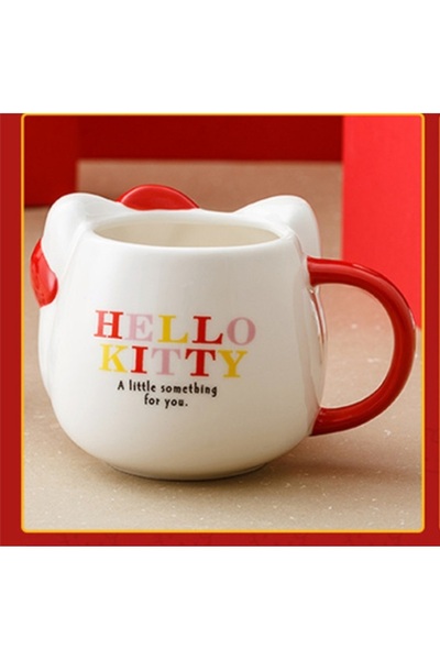hediyeconcepti 400ml Seramik Hello Kitty Kupa Bardak/hello Kitty Anahtarlık Hediye