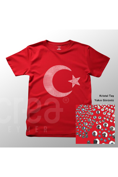 Crea Eymer Wear Місяць, зірка, півмісяць, кришталевий камінь, напис, 100% бав...