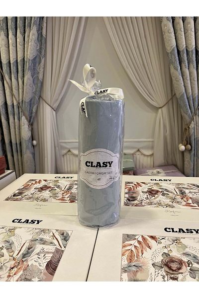 Clasy Minel Single Elastic Sheet Turquoise 100X200