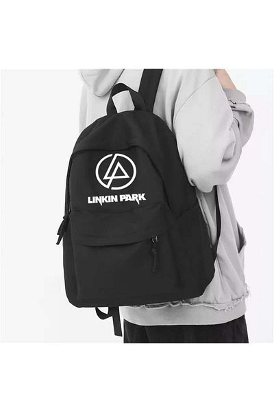 Aesthia Σακίδιο πλάτης Unisex με τυπωμένο λογότυπο Linkin Park MINGALONDON
