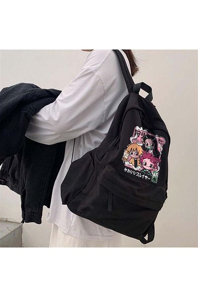 Aesthia Σακίδιο πλάτης Unisex με τυπωμένο κάλυμμα MINGALONDON Demon Slayer