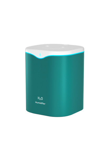 Choice مرطب هواء USB أخضر 2000 مل مع منفذ رذاذ مزدوج للزيوت العطرية ومرطب هواء بارد M