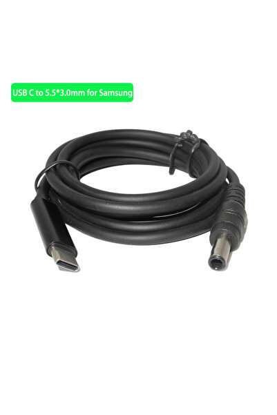 Choice كابل شحن USB C PD مقاس 5.5-3.0 مم من النوع C إلى محول طاقة DC عالمي لهاتف Lenovo Asu