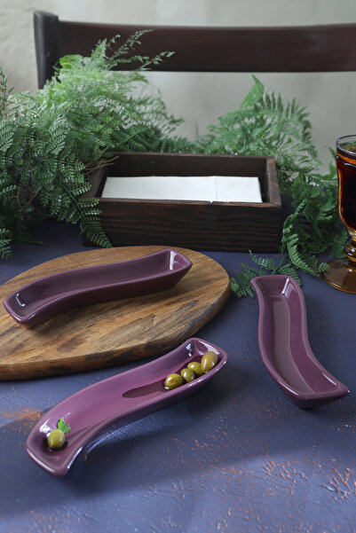 Keramika Μωβ ελιά ελιάς 18 εκ. 3 τεμάχια