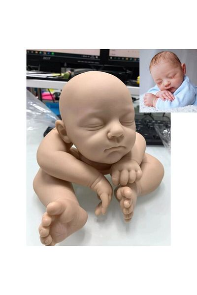 MRB Unpainted Doll Parts 19inch Unfinished Reborn Baby Doll Kit Jamie Unpainted Doll Parts With Cloth Bo